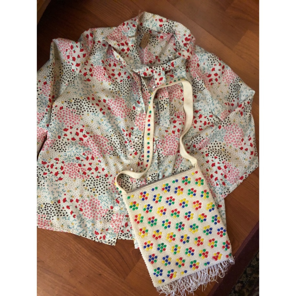 Cadisport vintage tie blouse